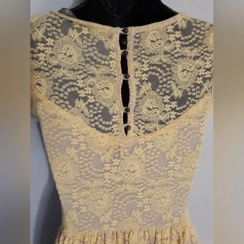 Finn and Clover yellow lace dress